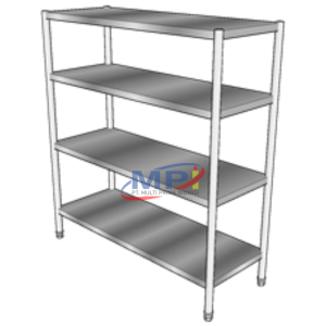 Slotted Pan Rack 4 Tiers